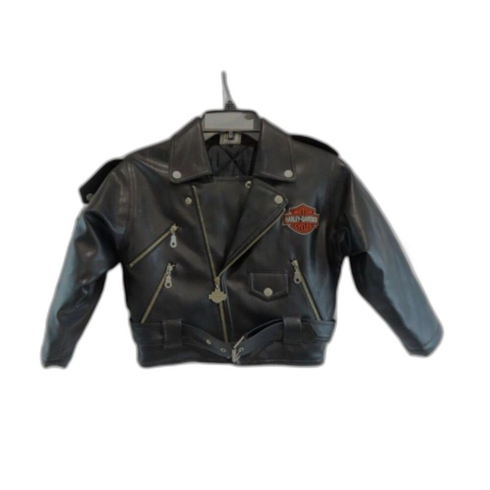 Harley-Davidson Child's Faux Leather Moto Jacket - Size 6